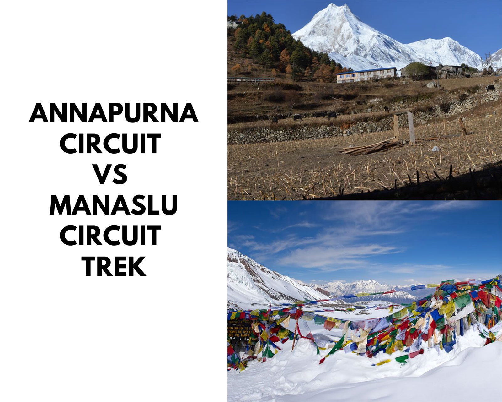 Annapurna Circuit Vs Manaslu Circuit Trek